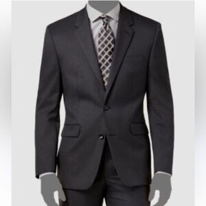 $240 New Mark Anthony Slim Fit Black Jacket